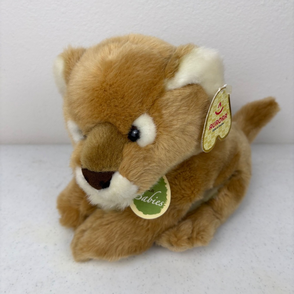 Aurora World Rory Lion Cub Plush‎ Stuffed Animal Babies Tan 30716 Tags 9" NWT